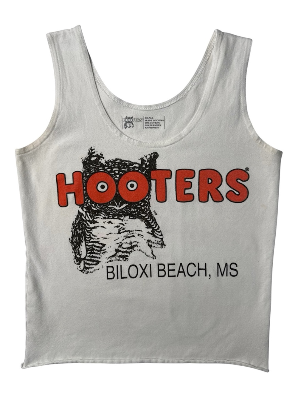 Hooters Biloxi Beach Mississippi White Tank Top